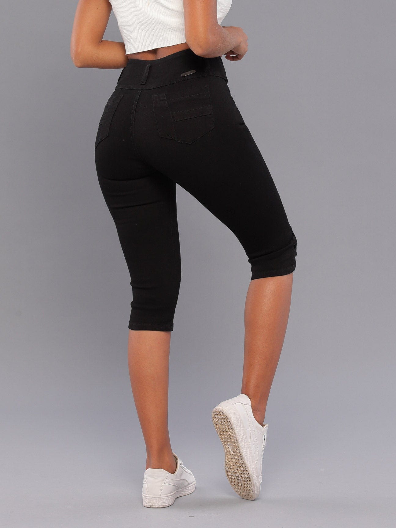 Cleo 14212 Capri Jeans with Butt Lift Design