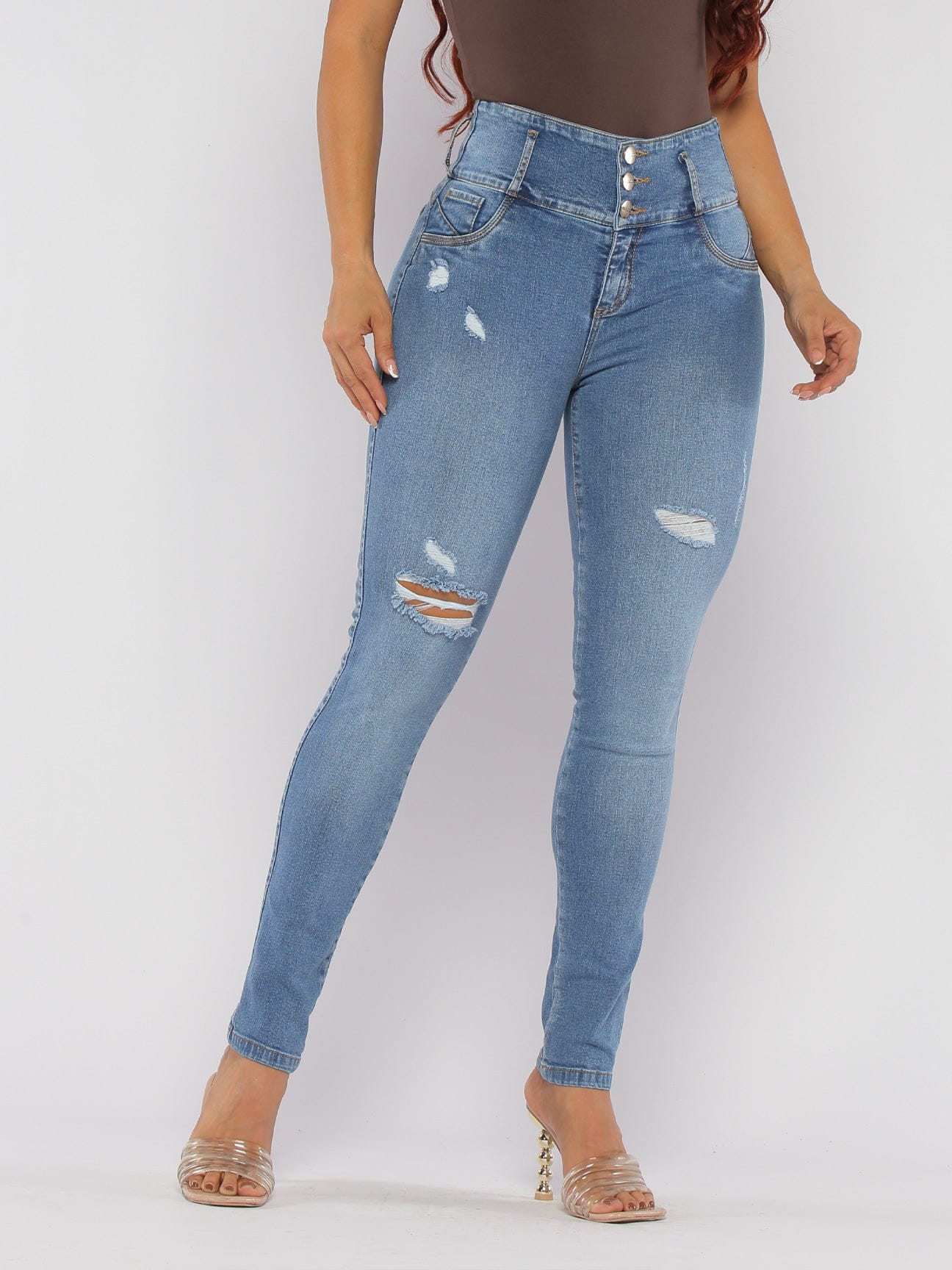 Jeans Butt Lift Crystal Nights 15910