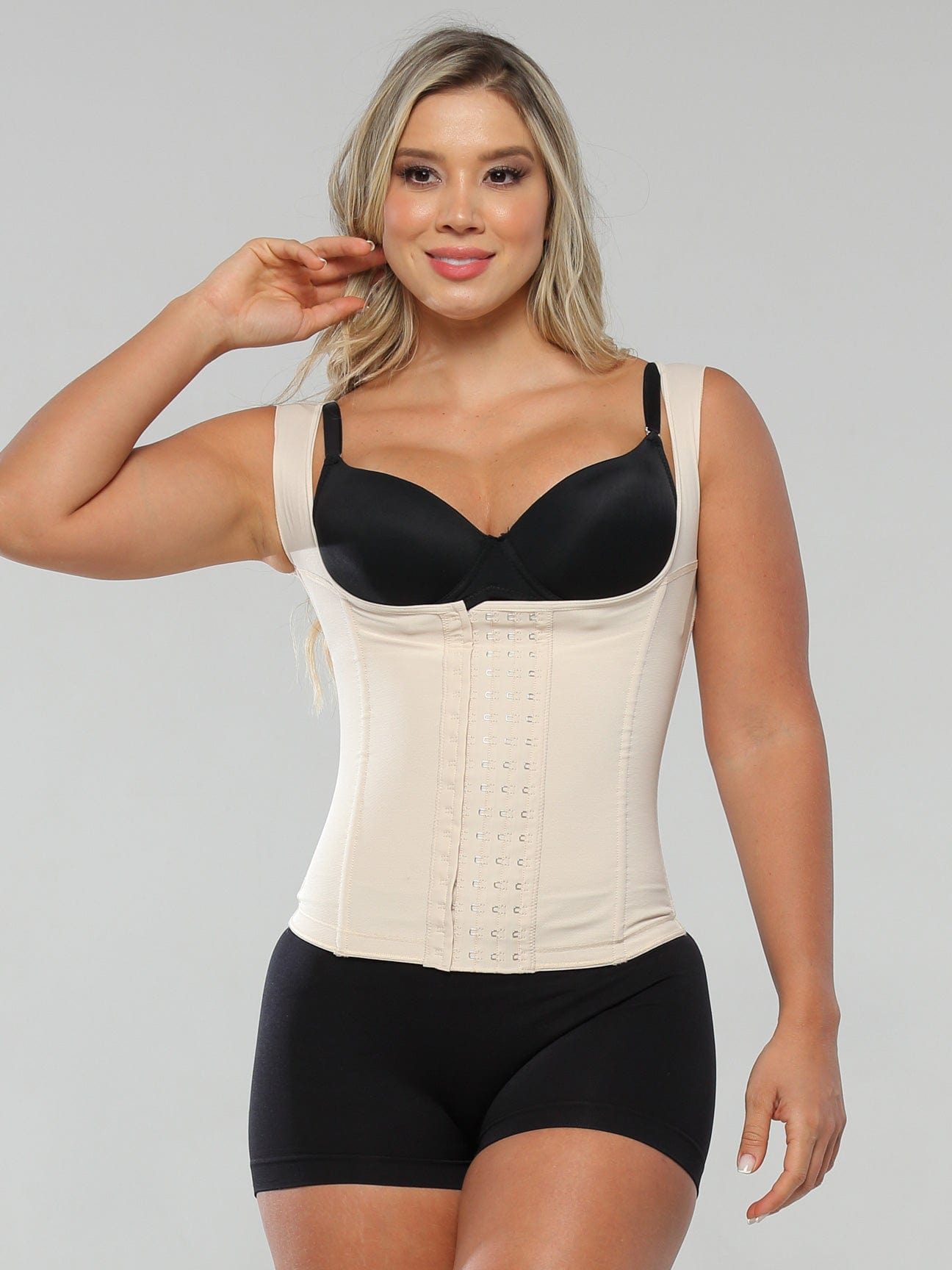 Ultra-Sculpt Waist Trainer Vest with Hooks and Wide Straps CB175