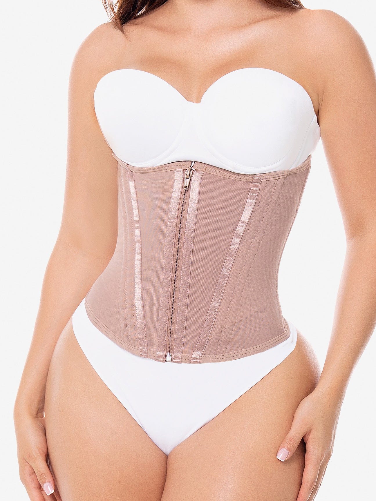 CT003RA Ultra-Sculpt Waist Trainer with Zipper and Hooks