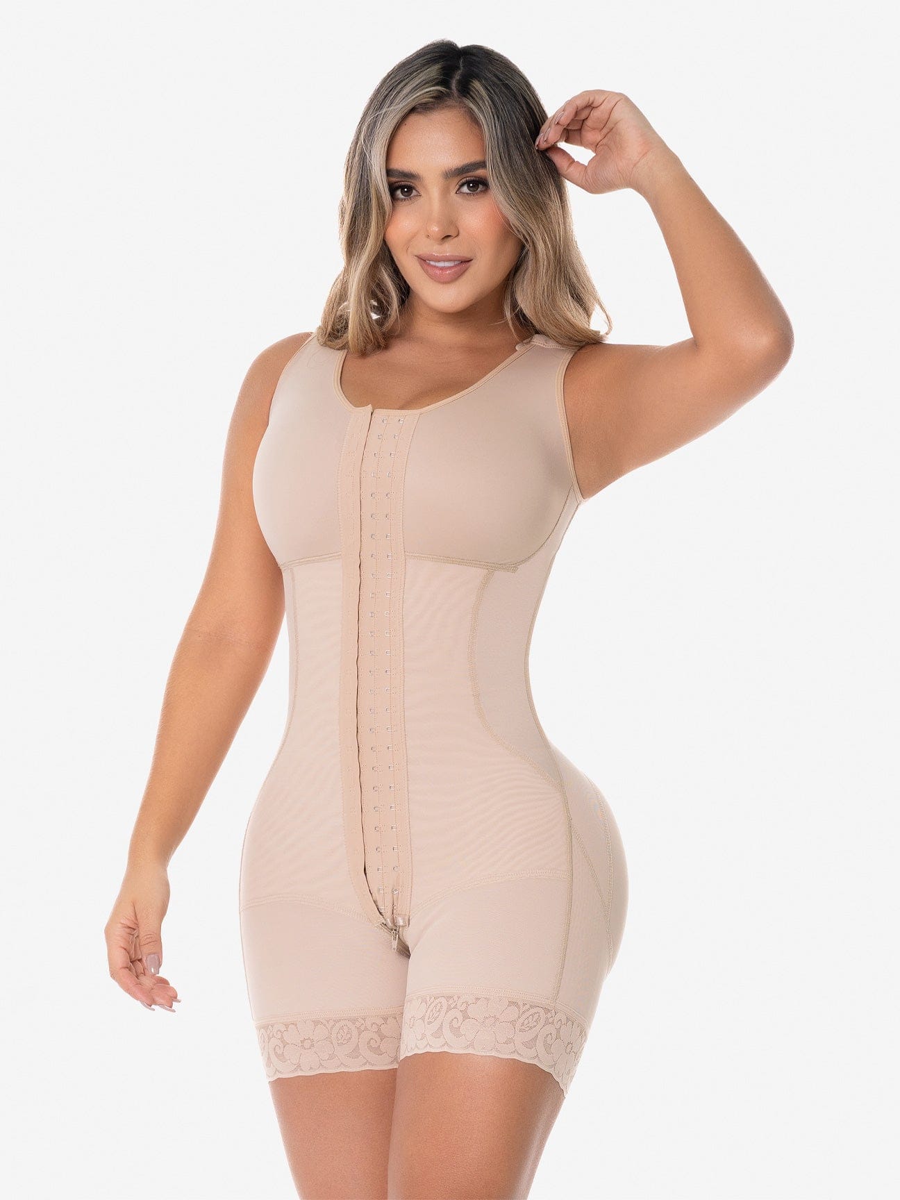 Ultra-Sculpt Faja z Zapięciem i Wbudowanym Biustonoszem Model FJ132SR