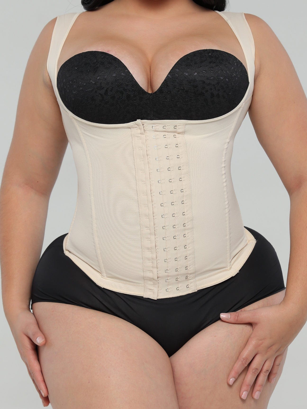 Ultra-Sculpt Waist Trainer Vest with Hooks and Wide Straps CB175