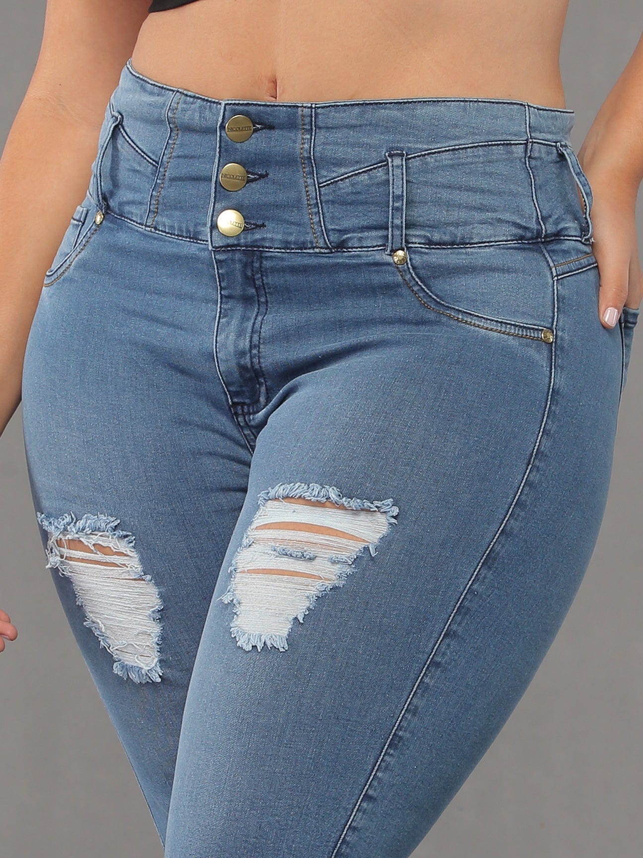 Sugar Butt Lift Capri Jeans - Style 14187