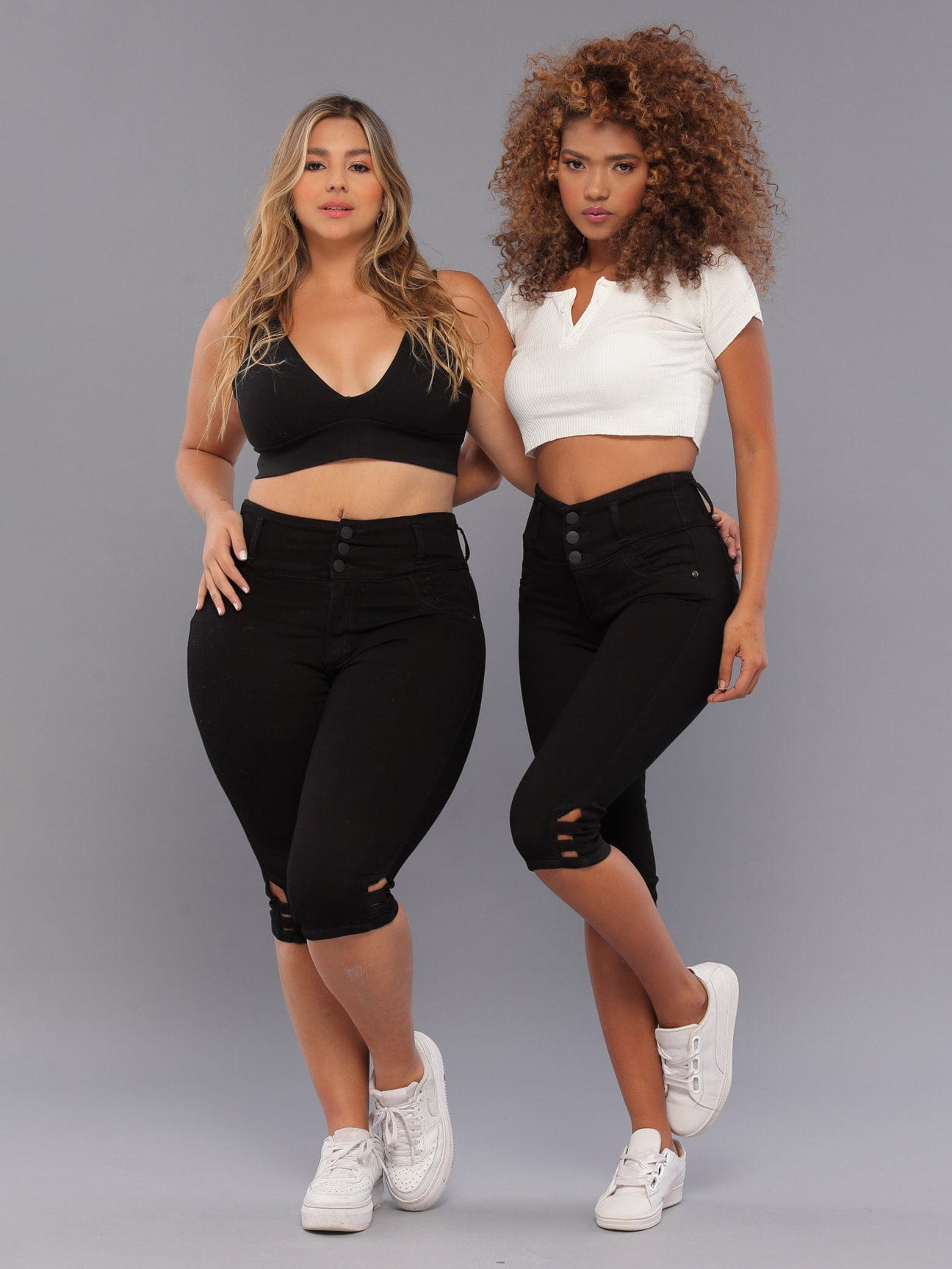 Cleo 14212 Capri Jeans with Butt Lift Design