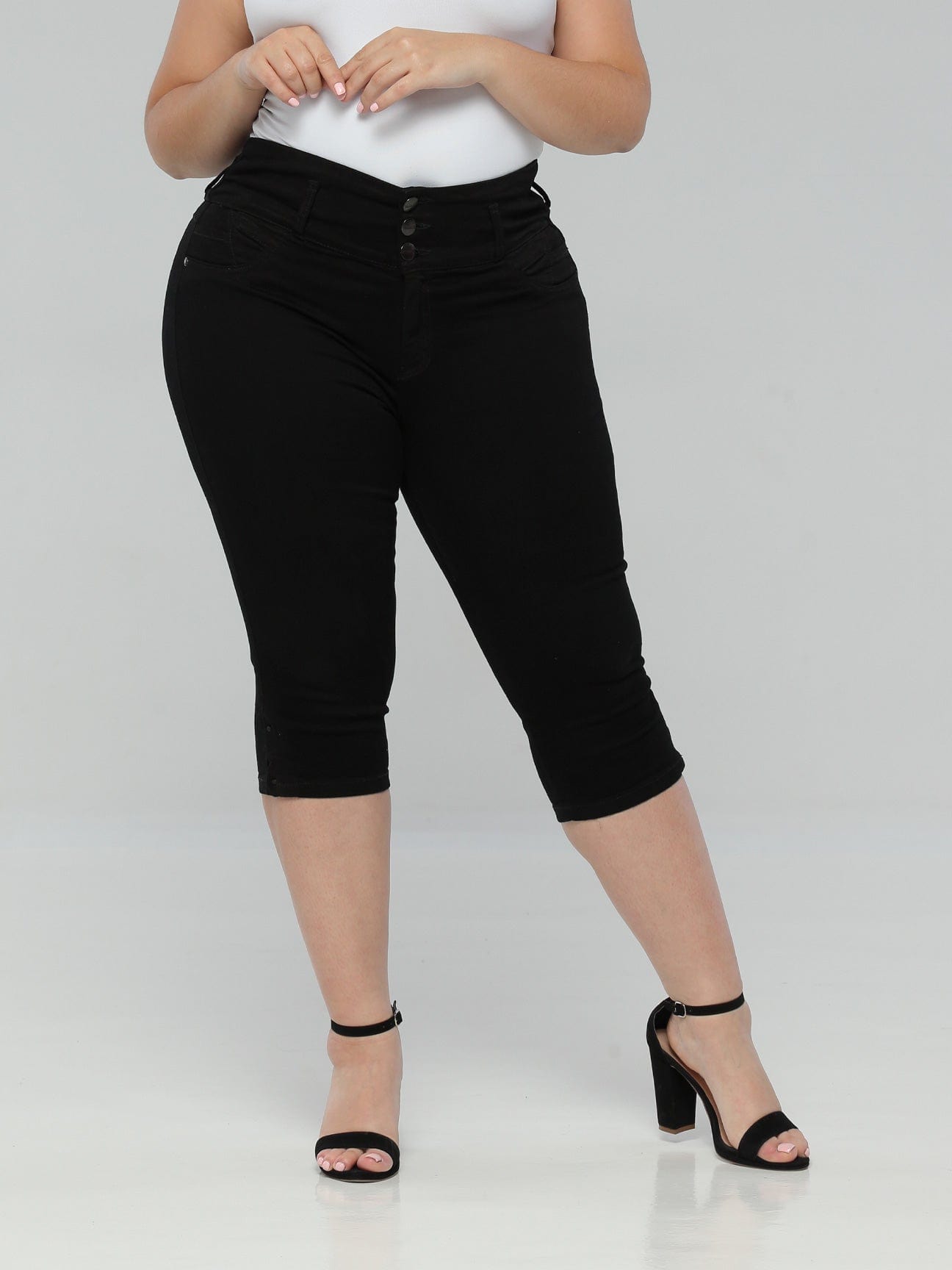 Paola 15097 Butt Lift Capri Leggings