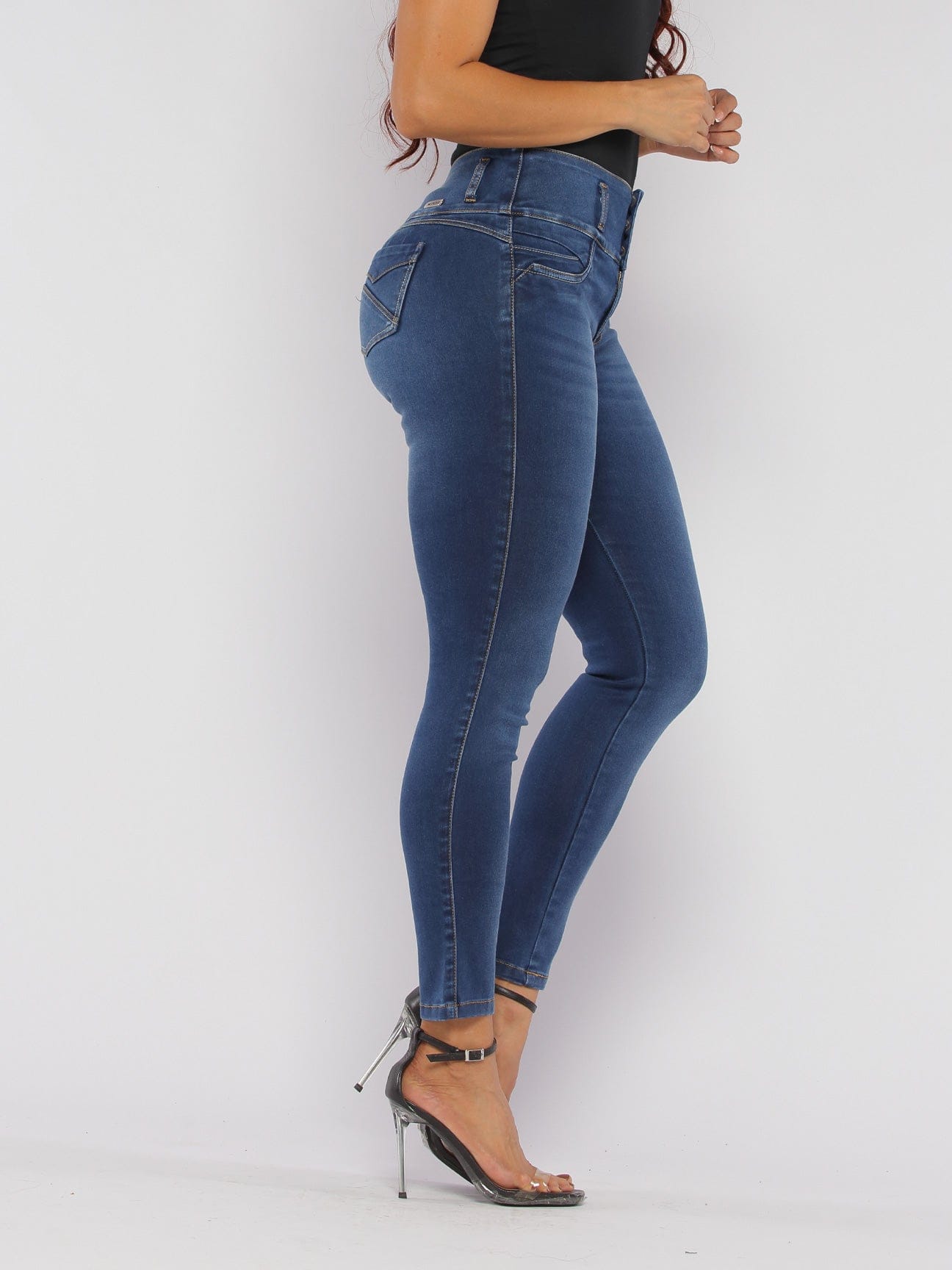 Eleganckie Jeansy Podnoszące Pośladki Festive Luxe 15909