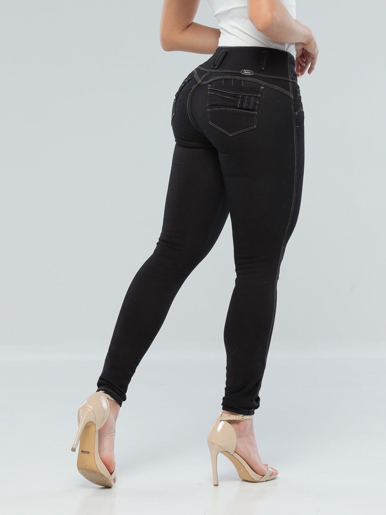 Fioletowe Jeansy Modelujące Pośladki CB4011