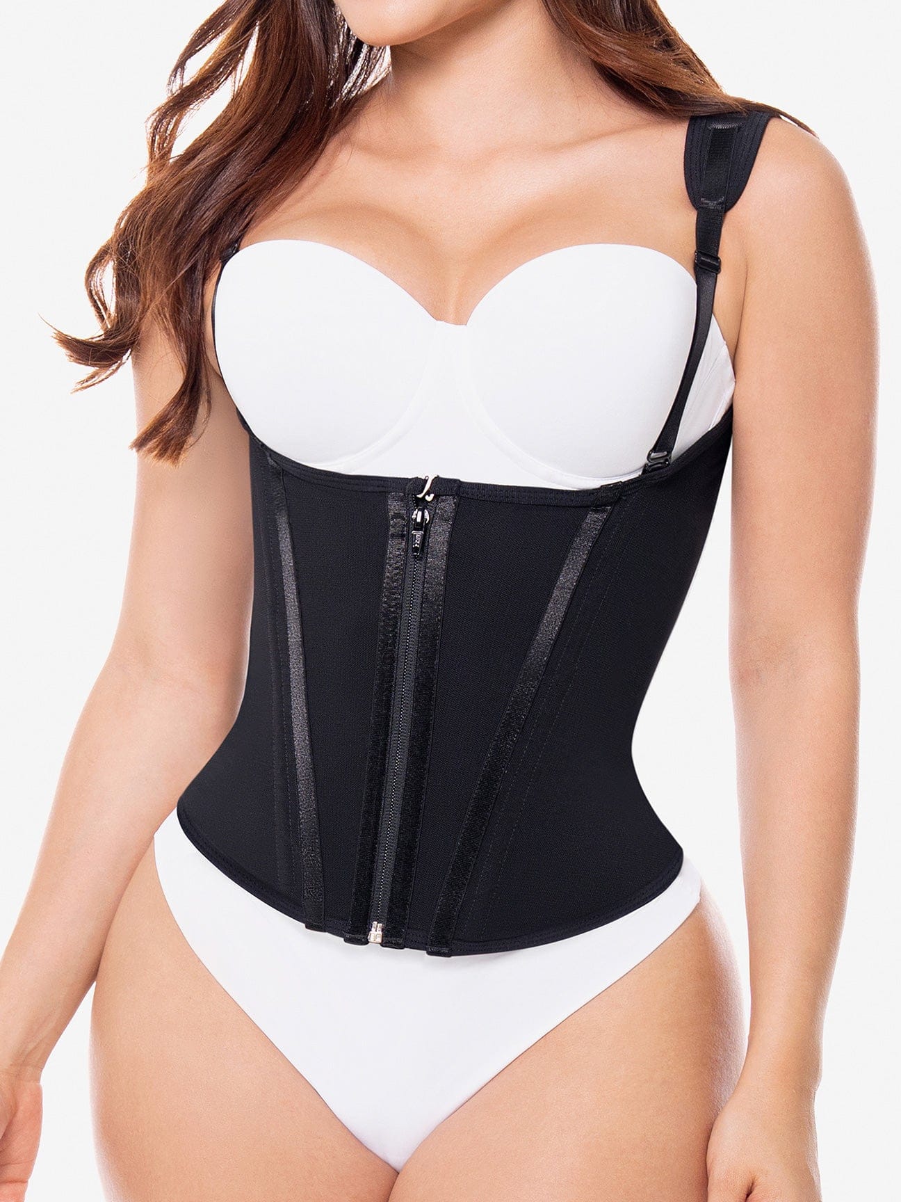 CH007RA Ultra-Sculpt Waist Trainer Vest with Zipper and Hooks