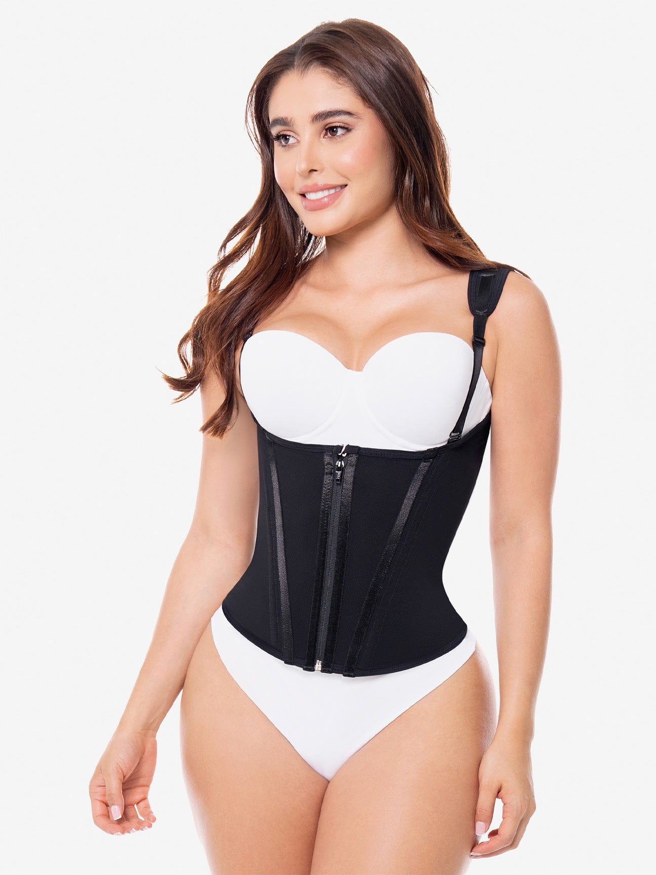 CH007RA Ultra-Sculpt Waist Trainer Vest with Zipper and Hooks