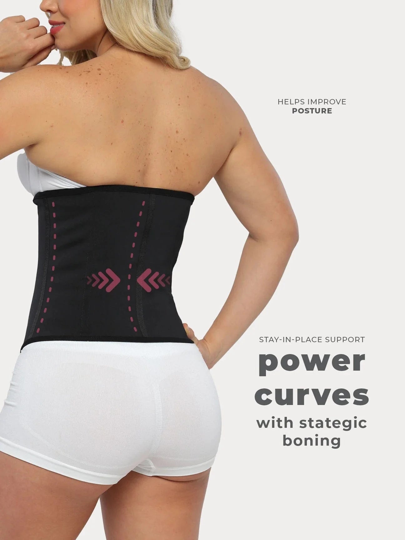 1026 Ultra-Sculpt Latex Waist Trainer with Hooks