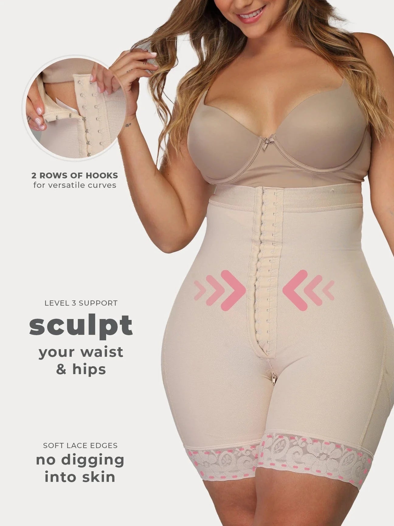 Bezramiączkowa Faja Modelująca z Zapięciami NS114